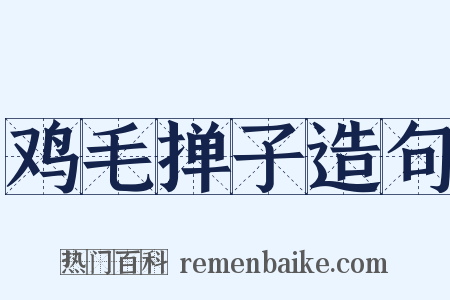 鸡毛掸子造句是什么意思的图片